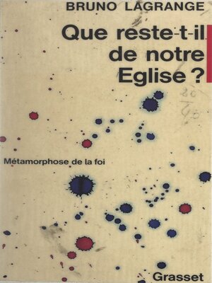 cover image of Que reste-t-il de notre Église ?